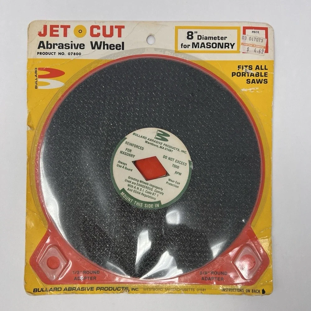 Jet Cut Abrasive Wheel 8